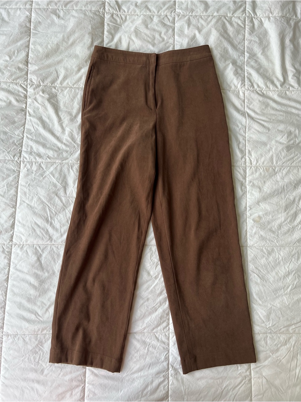 Talbots Brown Straight-Leg Chinos